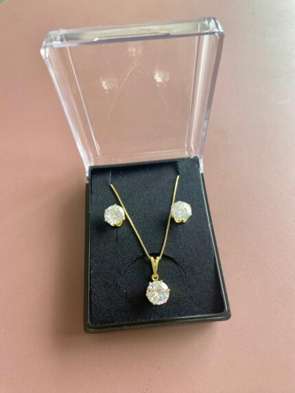 Conjunto ponto de luz cristal médio