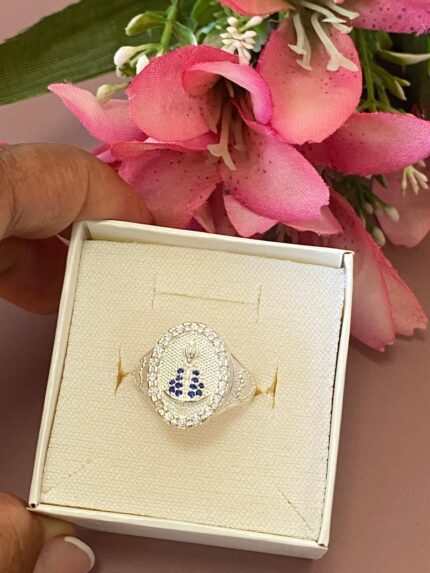 Anel Nossa Senhora Manto Azul número 20