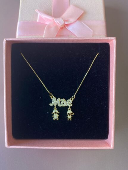 Colar Mãe casal de filhos